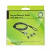 Kabel zabezpieczający do notebooka Delock Navilock z 3 głowicami blokującymi dla Kensington, Noble Wedge i Nano Slot (20676)