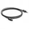 Delock Optyczny kabel audio – Mini TOSLINK 3.5mm na TOSLINK, 2m, czarny
