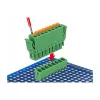 Delock Zestaw Złączy Zaciskowych PCB 8-pinowych, Raster 3,81 mm, Pionowy, Zielony (10 sztuk) 65974