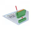 Delock Zestaw Złączy Zaciskowych PCB 8-pinowych, Raster 3,81 mm, Pionowy, Zielony (10 sztuk) 65974