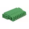 Delock Zestaw Złączy Zaciskowych PCB 8-pinowych, Raster 3,81 mm, Pionowy, Zielony (10 sztuk) 65974