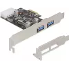Karta Delock PCI Express x1 na 2 x USB 3.2 Gen 1 Typ-A, Low-Profile