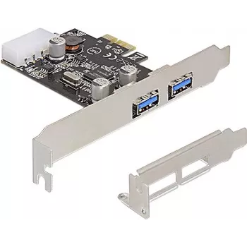 Karta Delock PCI Express x1 na 2 x USB 3.2 Gen 1 Typ-A, Low-Profile