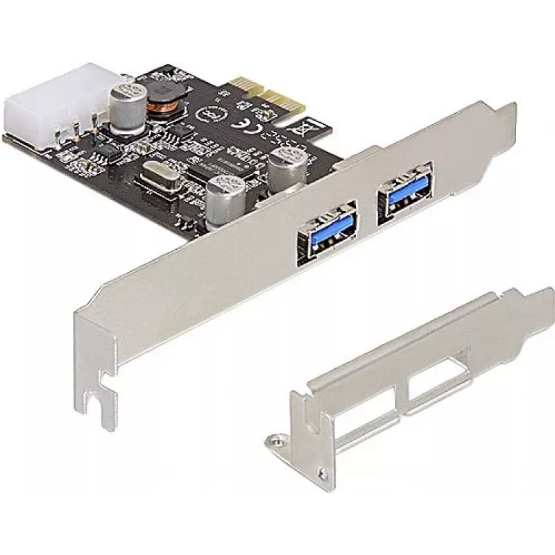 Karta Delock PCI Express x1 na 2 x USB 3.2 Gen 1 Typ-A, Low-Profile