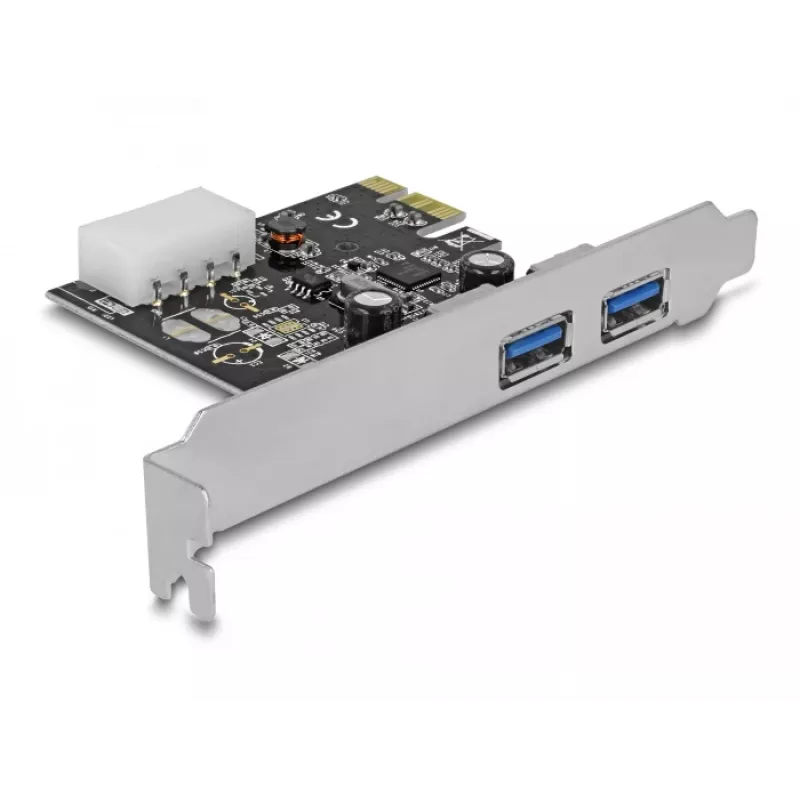 Karta Delock PCI Express x1 na 2 x USB 3.2 Gen 1 Typ-A, Low-Profile