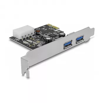Karta Delock PCI Express x1 na 2 x USB 3.2 Gen 1 Typ-A, Low-Profile