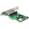 Karta Delock PCI Express x1 na 6 x zewnętrznych + 1 x wewnętrzny USB 3.0