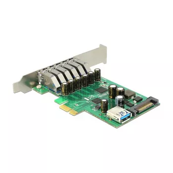 Karta Delock PCI Express x1 na 6 x zewnętrznych + 1 x wewnętrzny USB 3.0