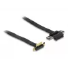 Karta riser Delock PCI Express x1 z 90° kątowym złączem i kablem 60 cm