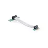 Karta riser Delock PCI Express x1 na x1 z elastycznym kablem, 13 cm, skierowana w lewo