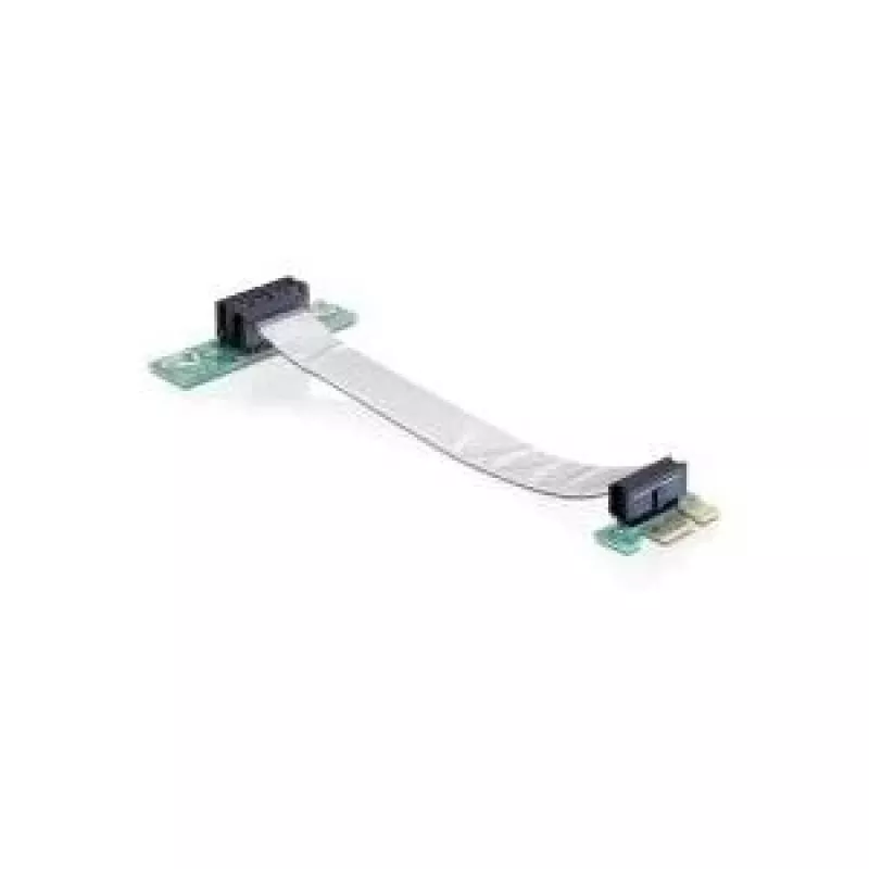 Karta riser Delock PCI Express x1 na x1 z elastycznym kablem, 13 cm, skierowana w lewo