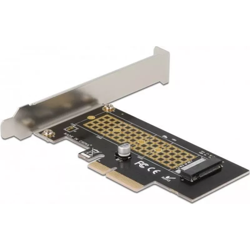 Delock karta PCI Express x4 na 1 x wewnętrzny NVMe M.2 Key M 80 mm - niski profil 90047