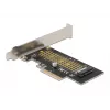 Delock karta PCI Express x4 na 1 x wewnętrzny NVMe M.2 Key M 80 mm - niski profil 90047