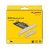 Delock karta PCI Express x4 na 1 x wewnętrzny NVMe M.2 Key M 80 mm - niski profil 90047