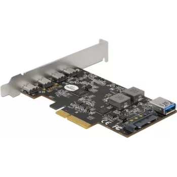 Karta Delock PCI Express x4 na 4 x USB Type-C + 1 x USB Type-A - SuperSpeed USB 10 Gbps - Low Profile, kontroler USB
