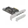 Karta Delock PCI Express x4 na 4 x USB Type-C + 1 x USB Type-A - SuperSpeed USB 10 Gbps - Low Profile, kontroler USB