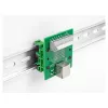 Delock RJ45 żeńskie do złącza zaciskowego z przyciskiem do szyny DIN 66992