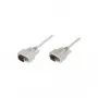 Kabel szeregowy Delock RS-232 D-Sub9 męski-żeński 3 m beżowy 84289
