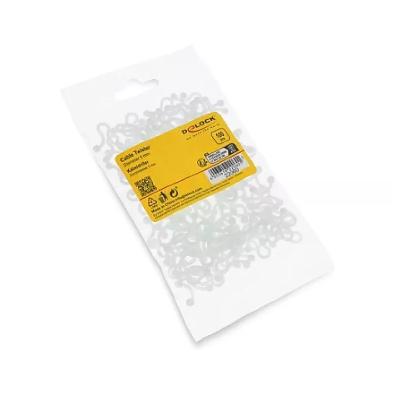 Delock spiralny oplot kablowy 5 mm przezroczysty, 100 sztuk