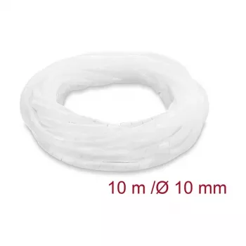 Opaska spiralna Delock, średnica 10 mm, 10 m, przezroczysta