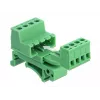 Zestaw złączy śrubowych DeLOCK do szyny DIN, 4-pinowy, rozstaw 5,08 mm, kątowy