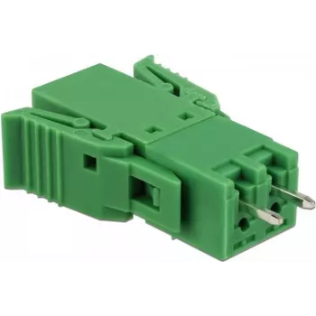 Zestaw złączy śrubowych Delock do PCB, 2-pinowe, raster 3,81 mm, pionowe (65968)