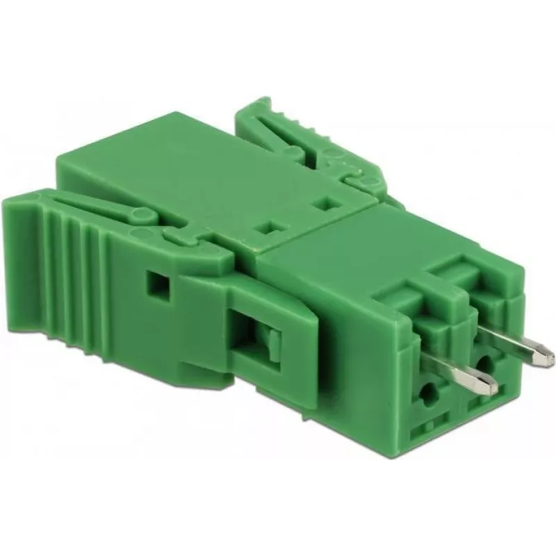 Zestaw złączy śrubowych Delock do PCB, 2-pinowe, raster 3,81 mm, pionowe (65968)