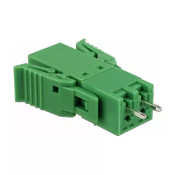 Zestaw złączy śrubowych Delock do PCB, 2-pinowe, raster 3,81 mm, pionowe (65968)
