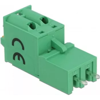 Zestaw złączy śrubowych Delock do PCB, 2-pinowe, raster 5,08 mm, pionowe 66500