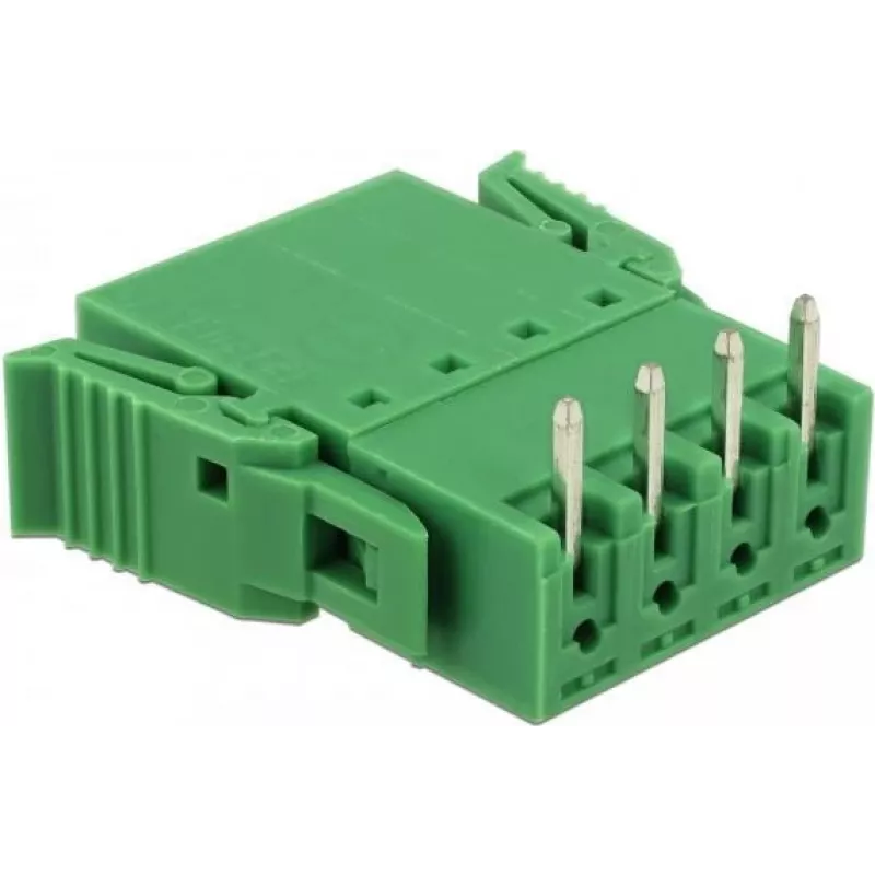 Zestaw złączy śrubowych Delock do PCB 4-pinowy, raster 3,81 mm, poziomy (65954)