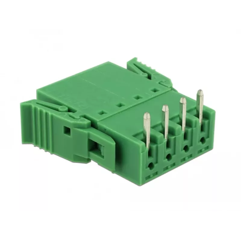 Zestaw złączy śrubowych Delock do PCB 4-pinowy, raster 3,81 mm, poziomy (65954)