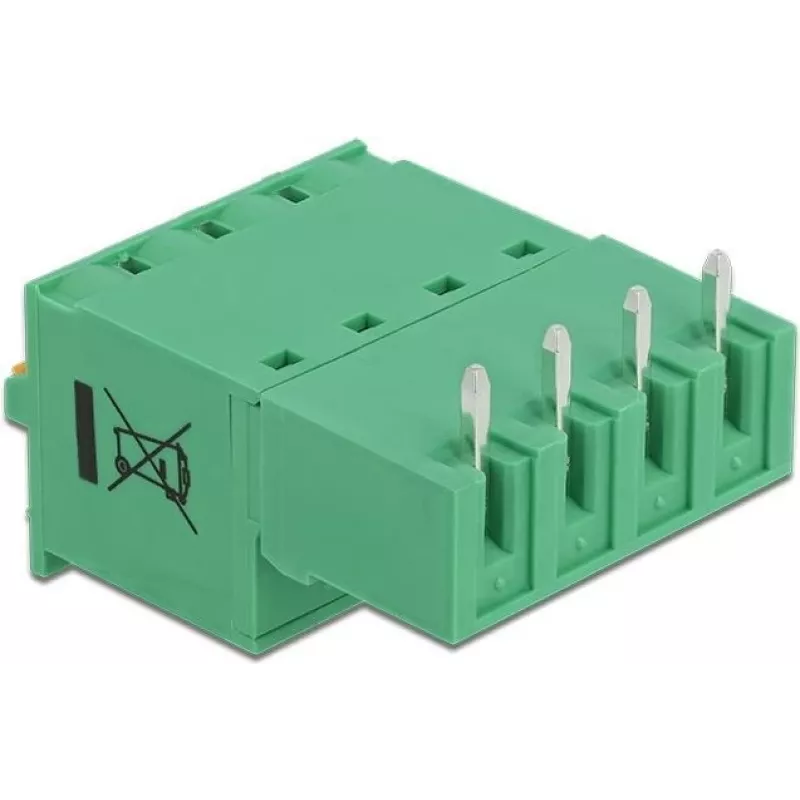 Delock zestaw złączy śrubowych do PCB 4-pinowe, raster 5,08 mm, poziome 66506