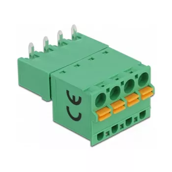 Delock zestaw złączy śrubowych do PCB 4-pinowe, raster 5,08 mm, poziome 66506