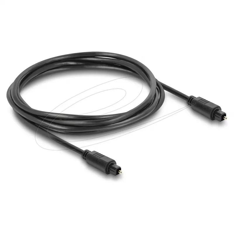 Delock Kabel TOSLINK, Wtyk do Wtyku, Średnica 4 mm, 1,5 m, Czarny