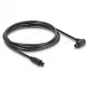 Delock TOSLINK Cyfrowy kabel audio optyczny, 90° kątowy do prostego, 1,5 m, 4 mm, Czarny