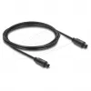 Delock kabel optyczny audio TOSLINK, męski na męski, 4 mm, 2 m, czarny