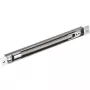 DELTA ATLO-KPS-21X262/SHEEL-S Wpuszczana przepust kablowy z uszczelką szczotkową, anodowane srebro, 262 mm