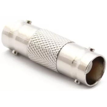 DELTA BNC żeńskie do BNC żeńskie sprzęgło adapter, 75 Ohm, niklowany mosiądz, podwójne BNC-BNC