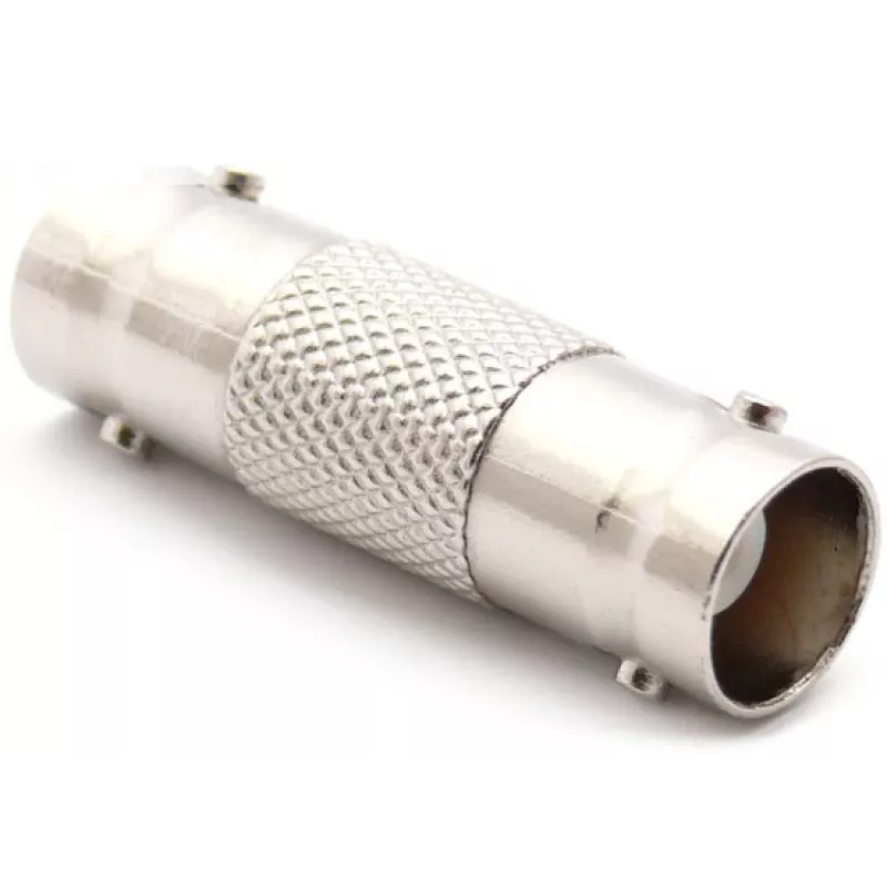 DELTA BNC żeńskie do BNC żeńskie sprzęgło adapter, 75 Ohm, niklowany mosiądz, podwójne BNC-BNC