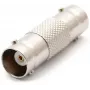 DELTA BNC żeńskie do BNC żeńskie sprzęgło adapter, 75 Ohm, niklowany mosiądz, podwójne BNC-BNC