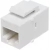 DELTA FX-RJ45-G/RJ45-G/6 Ekranowany moduł Keystone Cat6, beznarzędziowy, złote styki