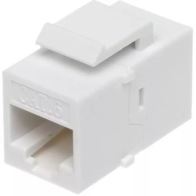 DELTA FX-RJ45-G/RJ45-G/6 Ekranowany moduł Keystone Cat6, beznarzędziowy, złote styki