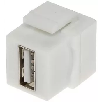 DELTA FX-USB/C USB-C żeńskie do USB-C żeńskie Keystone Jack Adapter, USB 3.1 Gen 2 10Gbps, 100W PD, DisplayPort Alt Mode, czarny