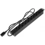 DELTA PD-8/R/IEC-N 8-gniazdowy PDU do montażu w szafie RACK 1U, IEC C13, 10A, 250V, czarny
