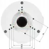 DELTA STG-PFA130-E Camera Mount Bracket, Aluminium, Biały