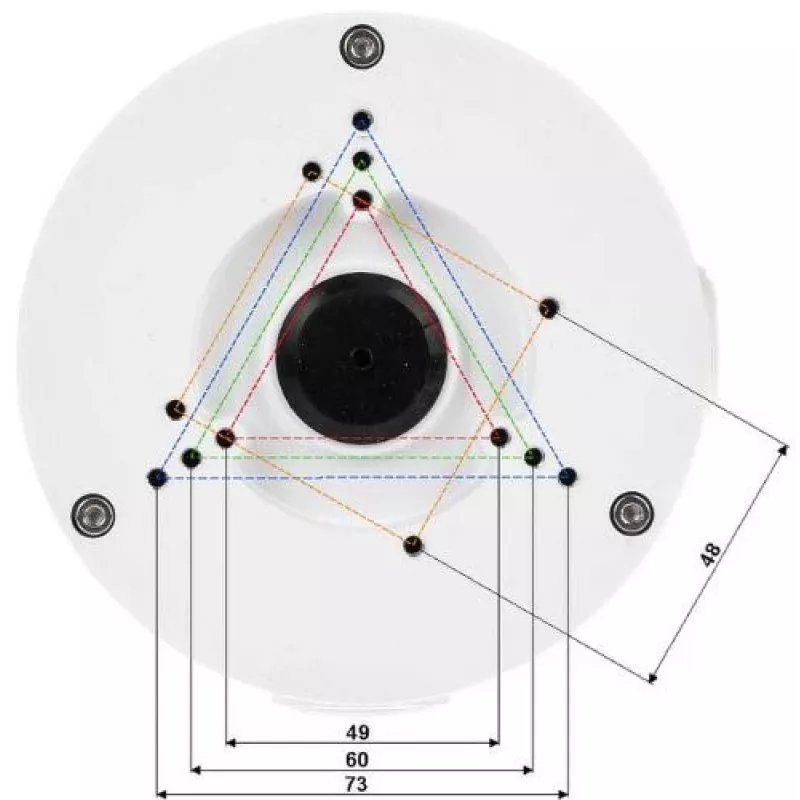 DELTA STG-PFA130-E Camera Mount Bracket, Aluminium, Biały