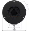 DELTA STG-PFA130-E Puszka przyłączeniowa do kamer kopułkowych Dahua, montaż ścienny/sufitowy, aluminium, czarna STG-PFA130-E(BLACK)