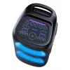 Denver BPS-470 Bluetooth Party Speaker z Karaoke, 2000W PMPO, 20W RMS, Oświetlenie LED, Radio FM, TWS, Mikrofon w zestawie, Czarny
