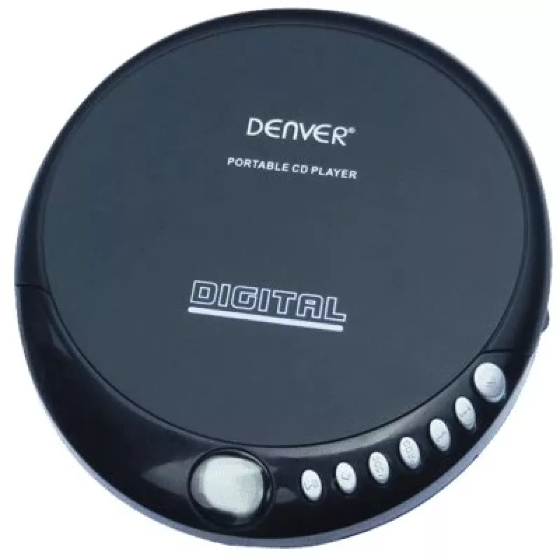 Denver DM-24 Przenośny odtwarzacz CD ze słuchawkami, czarny