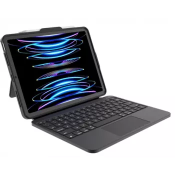 DEQSTER Prime etui z klawiaturą dla iPad Air 13 inch (M2/M3) - USB-C, wodoodporne, QWERTY, czarny